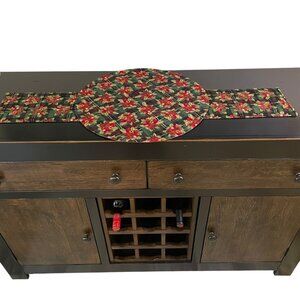 Christmas 40.5" Table Runner Festive Holly‎ Holiday Reversible Cottage Farmhouse